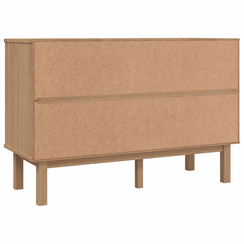 Kommode Otta Brun Og Grå 111X43X73,5 Cm Heltre Furu