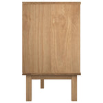 Kommode Otta Brun Og Hvit 111X43X73,5 Cm Heltre Furu