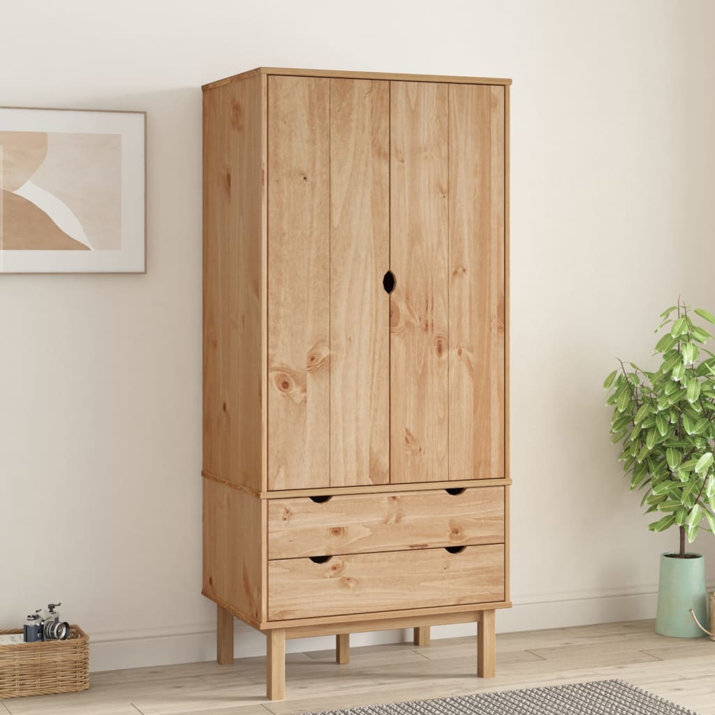 Garderobe Otta 76,5X53X172 Cm Heltre Furu