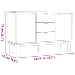 Skjenk Otta 113,5X43X73 Cm Heltre Furu