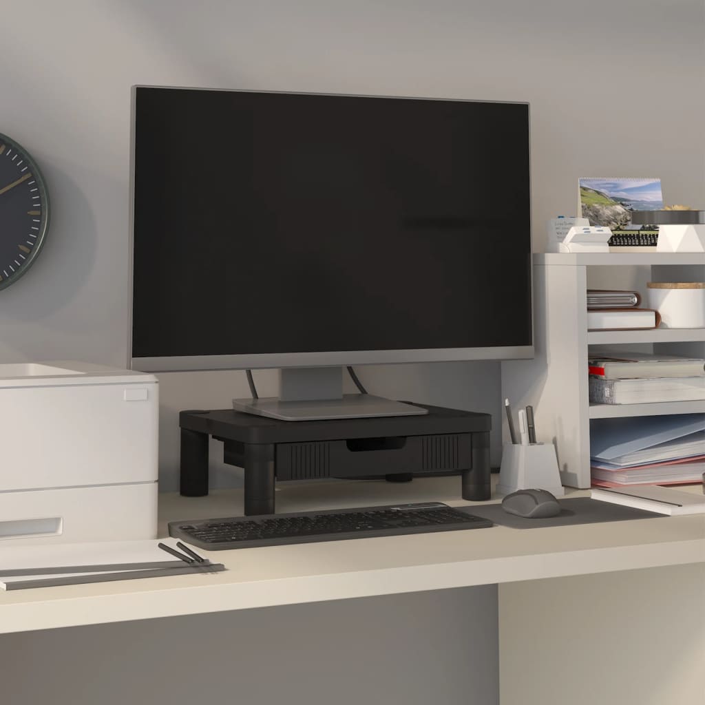 Monitorstativ Svart 43X30,5X13 Cm