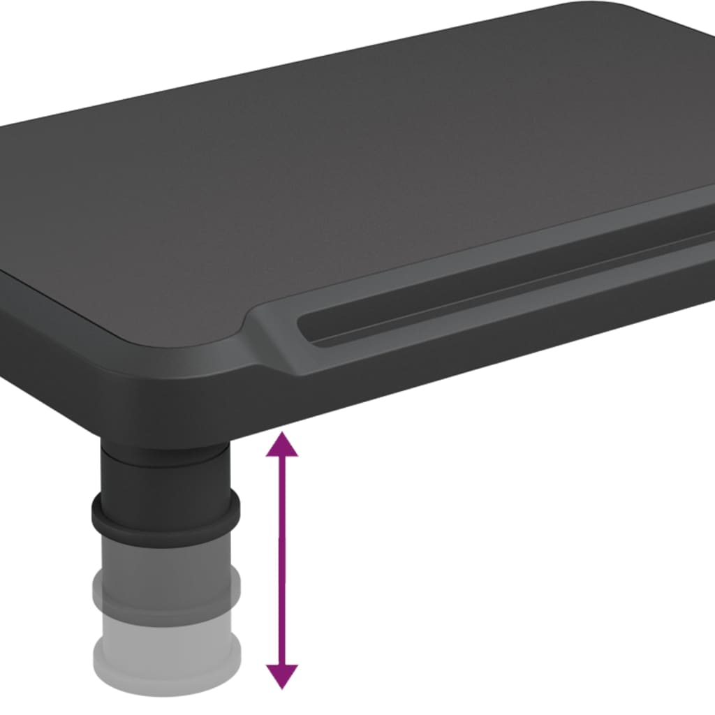 Monitorstativ Svart 38X24X10,5 Cm