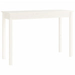 Konsollbord Hvit 110X40X75 Cm Heltre Furu