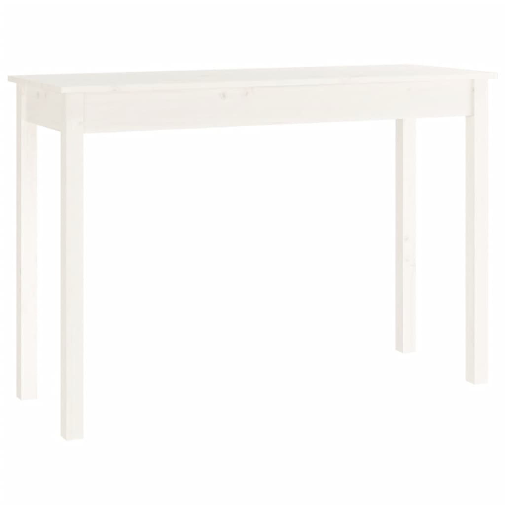 Konsollbord Hvit 110X40X75 Cm Heltre Furu