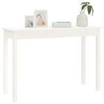Konsollbord Hvit 110X40X75 Cm Heltre Furu