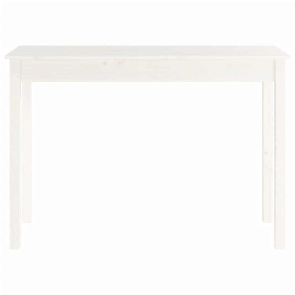 Konsollbord Hvit 110X40X75 Cm Heltre Furu