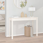 Konsollbord Hvit 110X40X75 Cm Heltre Furu