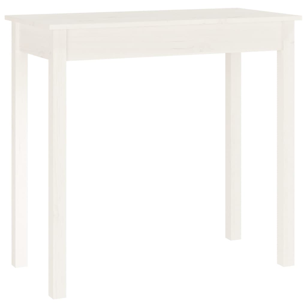 Konsollbord Hvit 80X40X75 Cm Heltre Furu