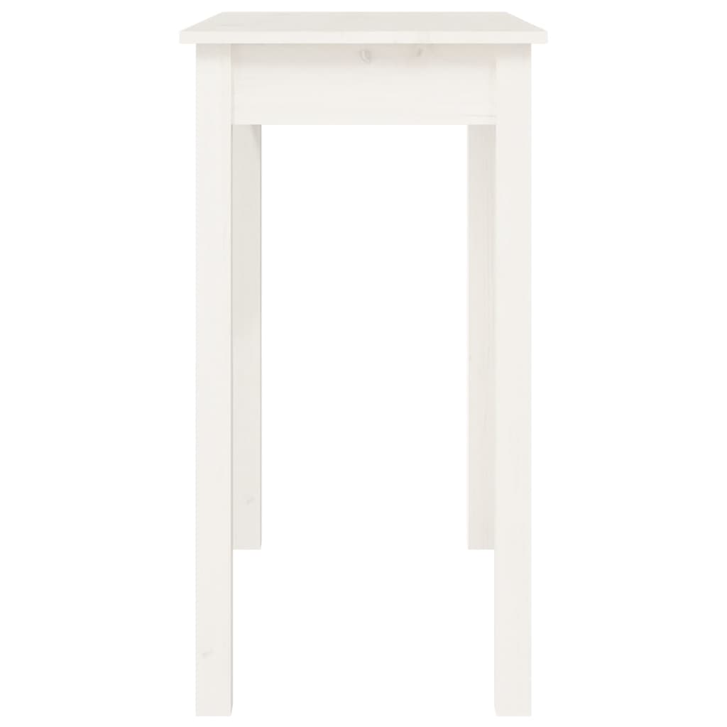 Konsollbord Hvit 80X40X75 Cm Heltre Furu