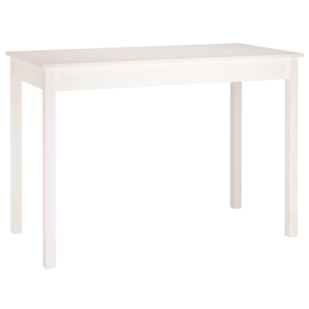 Spisebord Hvit 110X55X75 Cm Heltre Furu