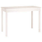 Spisebord Hvit 110X55X75 Cm Heltre Furu
