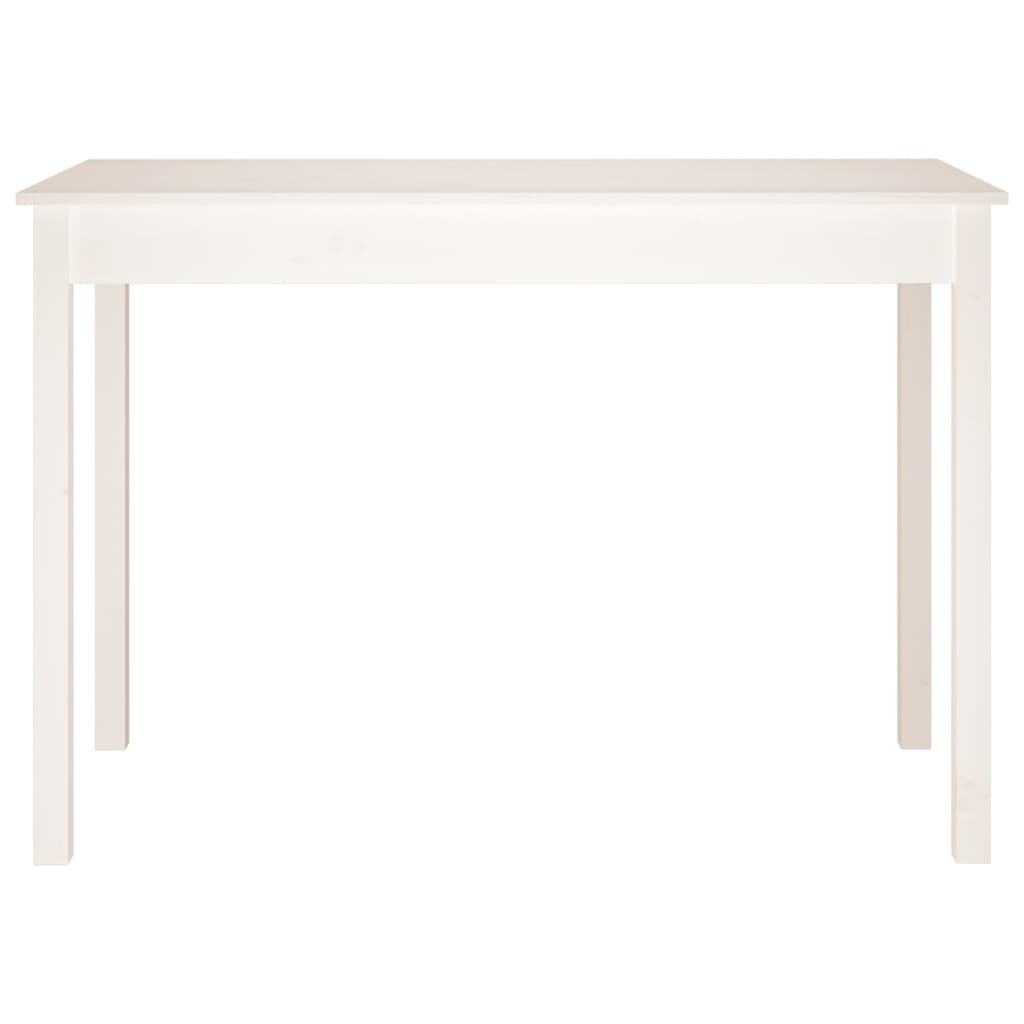 Spisebord Hvit 110X55X75 Cm Heltre Furu