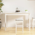 Spisebord Hvit 110X55X75 Cm Heltre Furu