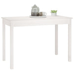 Spisebord Hvit 110X55X75 Cm Heltre Furu