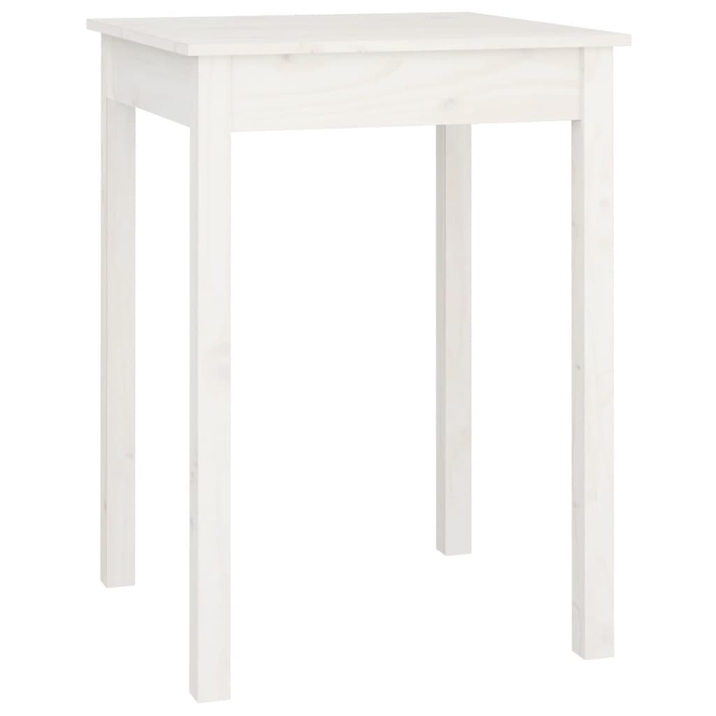 Sidebord Hvit 55X55X75 Cm Heltre Furu