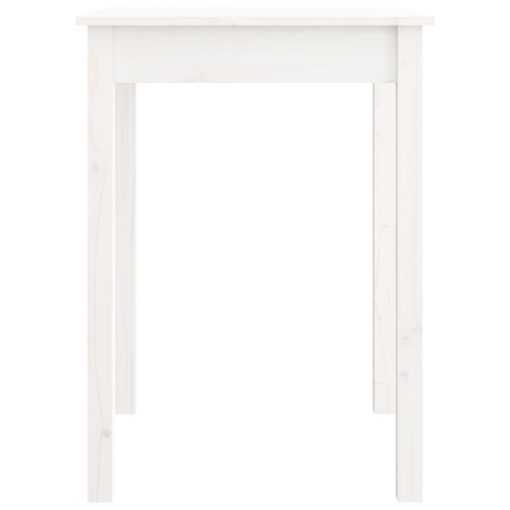 Sidebord Hvit 55X55X75 Cm Heltre Furu