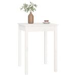 Sidebord Hvit 55X55X75 Cm Heltre Furu