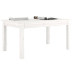 Salongbord Hvit 80X50X40 Cm Heltre Furu