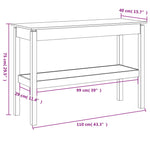 Konsollbord 110X40X75 Cm Heltre Furu