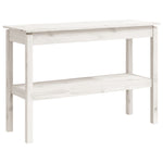 Konsollbord Hvit 110X40X75 Cm Heltre Furu