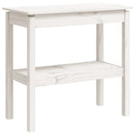 Konsollbord Hvit 80X40X75 Cm Heltre Furu
