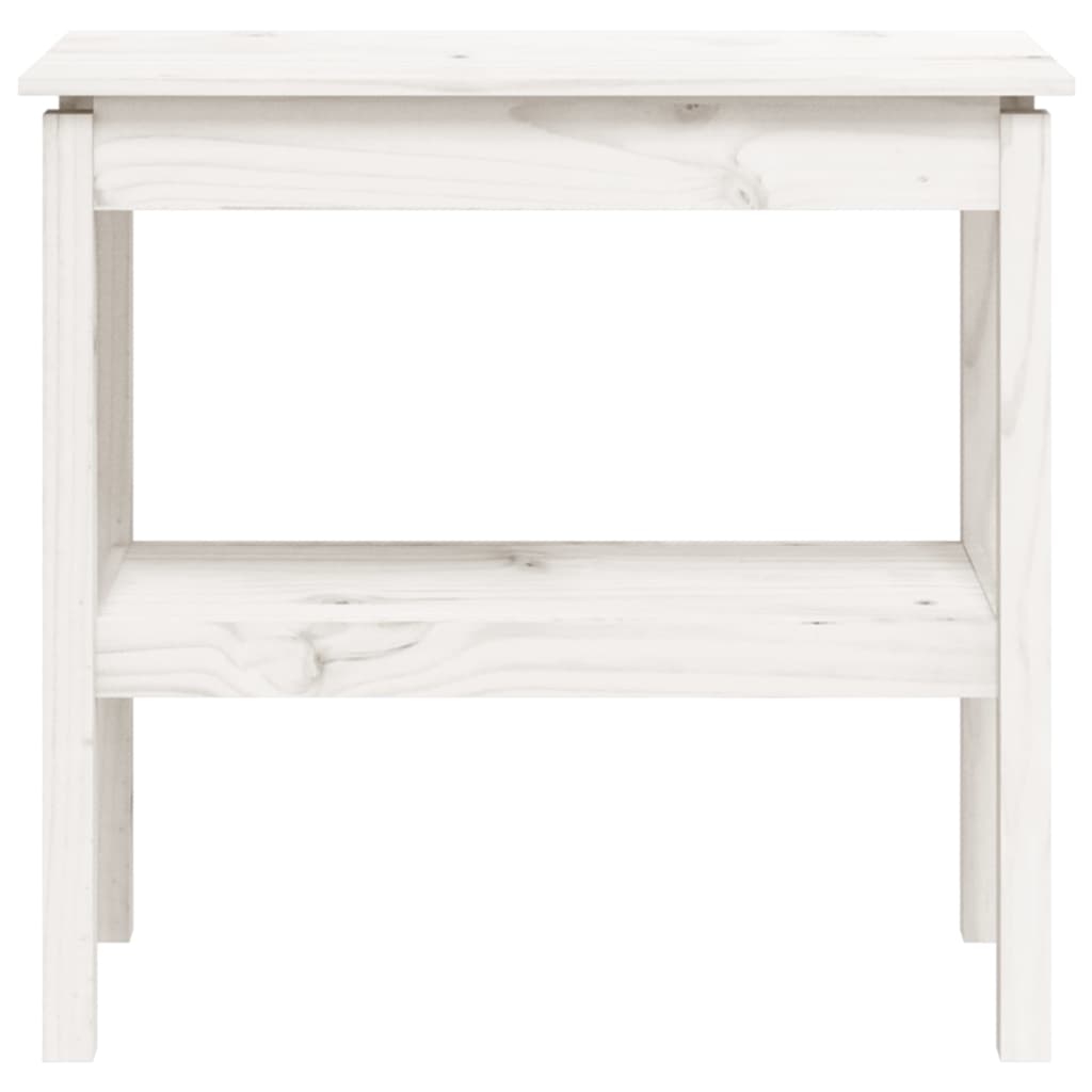 Konsollbord Hvit 80X40X75 Cm Heltre Furu