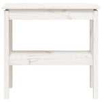 Konsollbord Hvit 80X40X75 Cm Heltre Furu