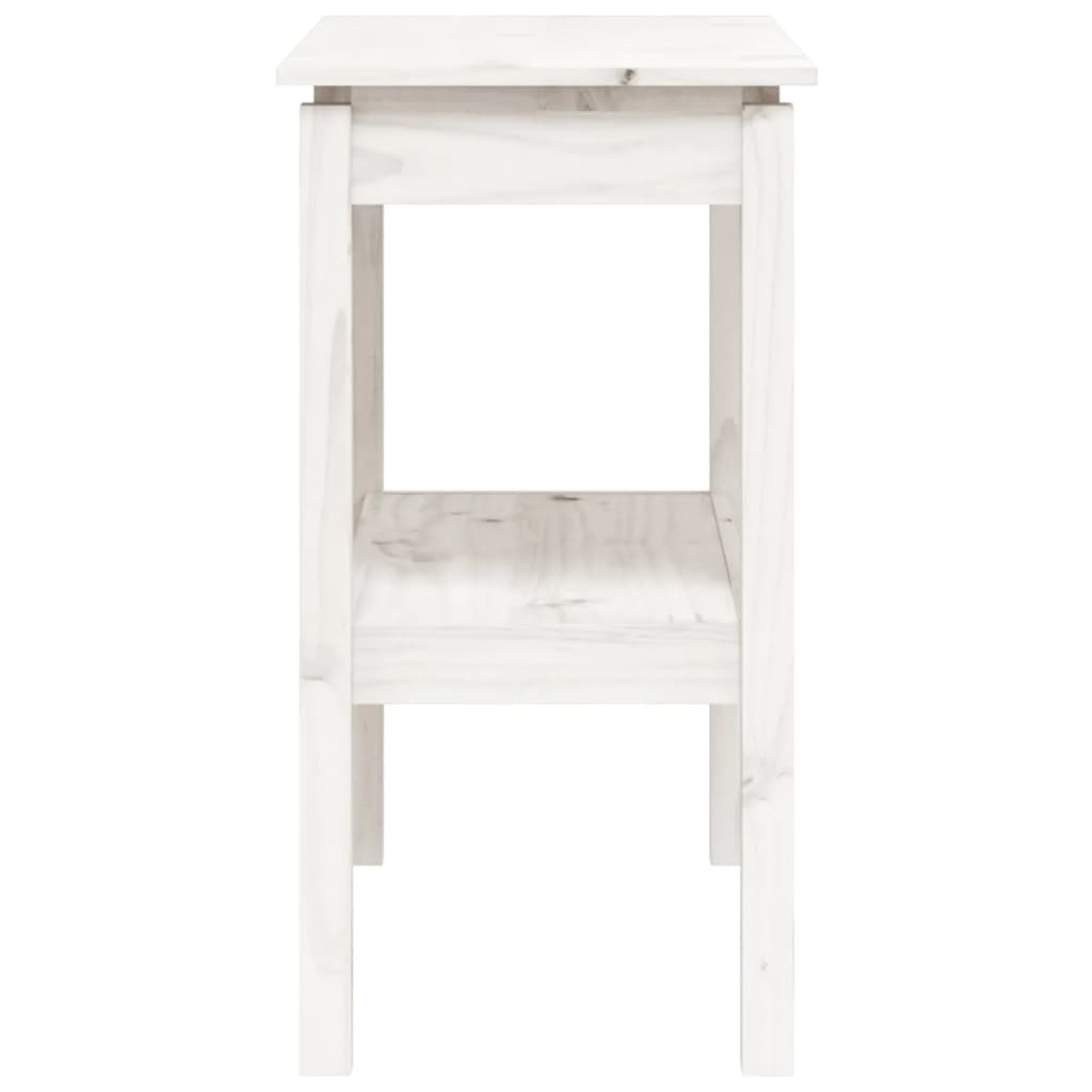Konsollbord Hvit 80X40X75 Cm Heltre Furu