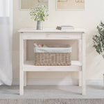 Konsollbord Hvit 80X40X75 Cm Heltre Furu