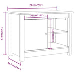 Tv-Benk 70X36,5X52 Cm Heltre Furu