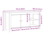 Tv-Benk 103X36,5X52 Cm Heltre Furu