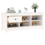 Skoskap Hvit 110X38X45,5 Cm Heltre Furu