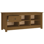 Skoskap Honningbrun 110X38X45,5 Cm Heltre Furu