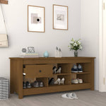 Skoskap Honningbrun 110X38X45,5 Cm Heltre Furu