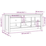 Skoskap Honningbrun 110X38X45,5 Cm Heltre Furu
