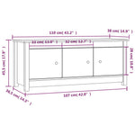 Skoskap Hvit 110X38X45,5 Cm Heltre Furu