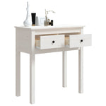 Konsollbord Hvit 70X35X75 Cm Heltre Furu