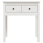 Konsollbord Hvit 70X35X75 Cm Heltre Furu