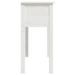 Konsollbord Hvit 70X35X75 Cm Heltre Furu