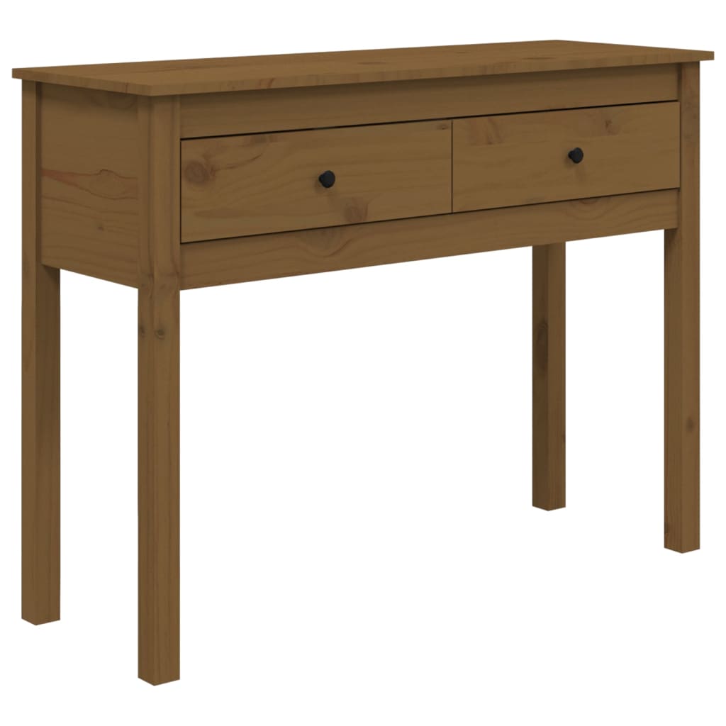 Konsollskap Honningbrun 100X35X75 Cm Heltre Furu
