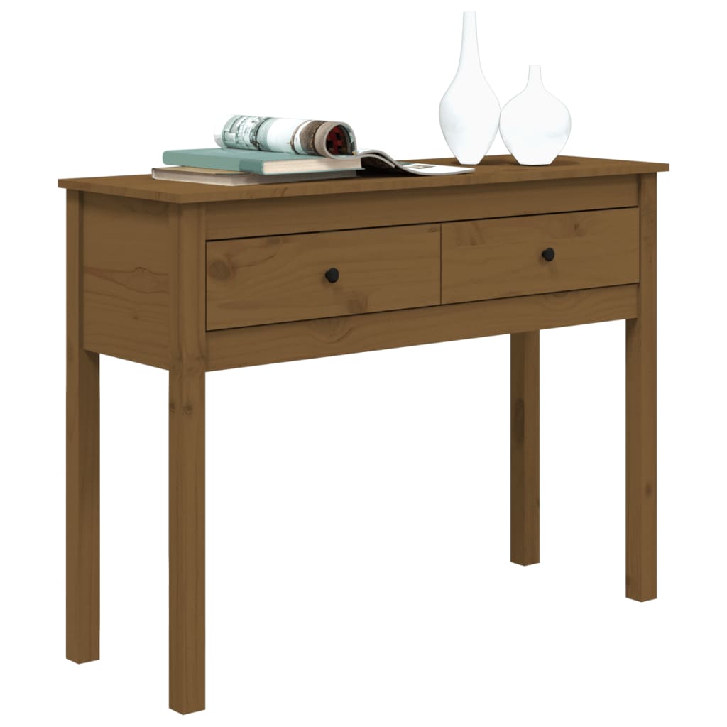 Konsollskap Honningbrun 100X35X75 Cm Heltre Furu