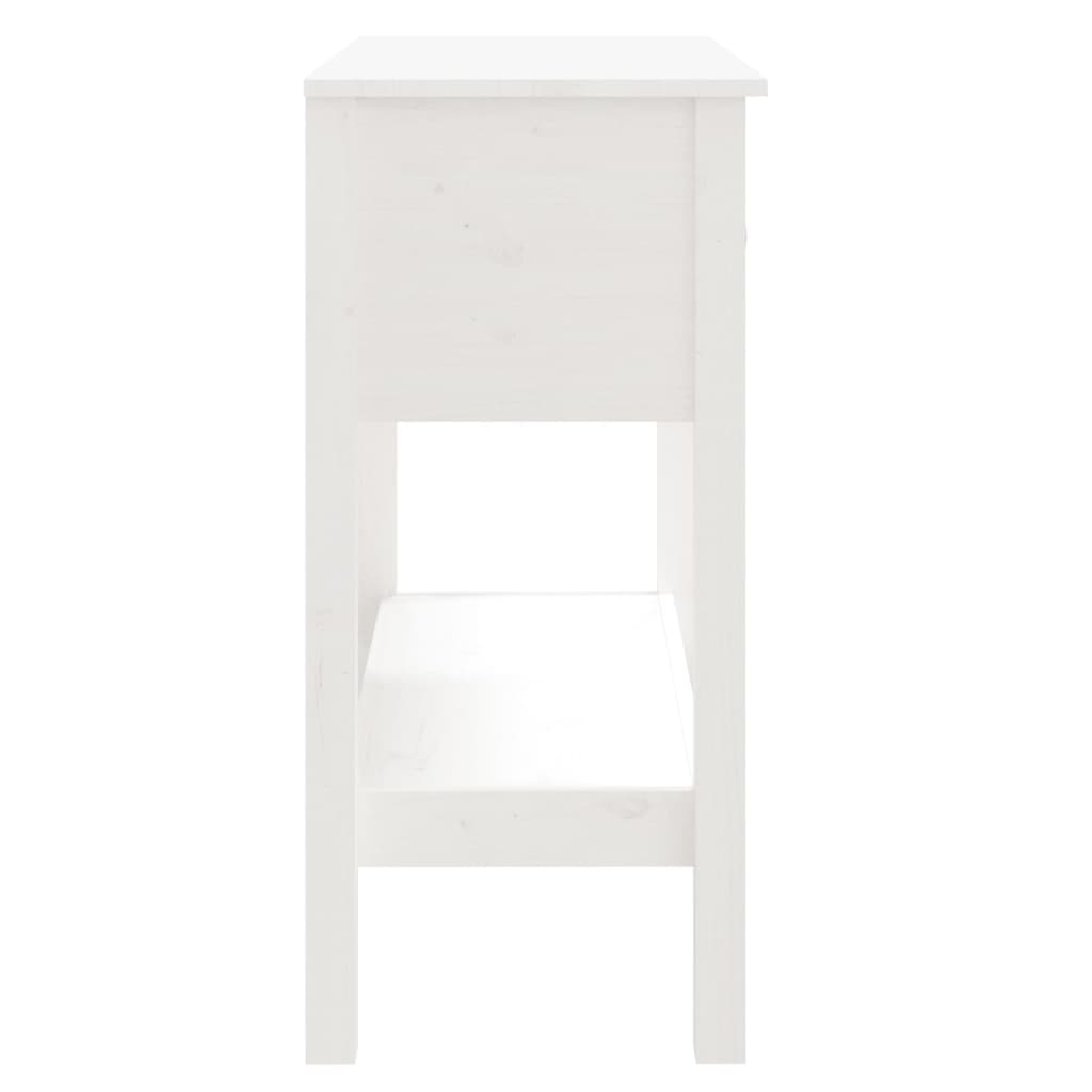 Konsollbord Hvit 75X35X75 Cm Heltre Furu