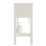 Konsollbord Hvit 100X35X75 Cm Heltre Furu