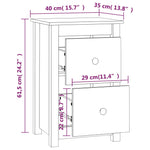 Nattbord 40X35X61,5 Cm Heltre Furu