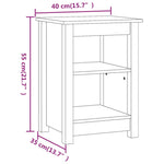 Nattbord Honningbrun 40X35X55 Cm Heltre Furu