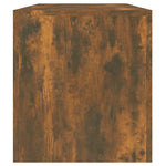 Tv-Benk Med Led-Lys Røkt Eik 140X36,5X40 Cm