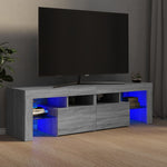 Tv-Benk Med Led Grå Sonoma 140X36,5X40 Cm