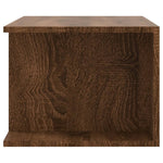 Tv-Benk Med Led-Lys Brun Eik 90X39X30 Cm