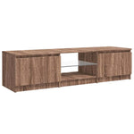 Tv-Benk Med Led Brun Eik 140X40X35,5 Cm