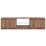 Tv-Benk Med Led Brun Eik 140X40X35,5 Cm